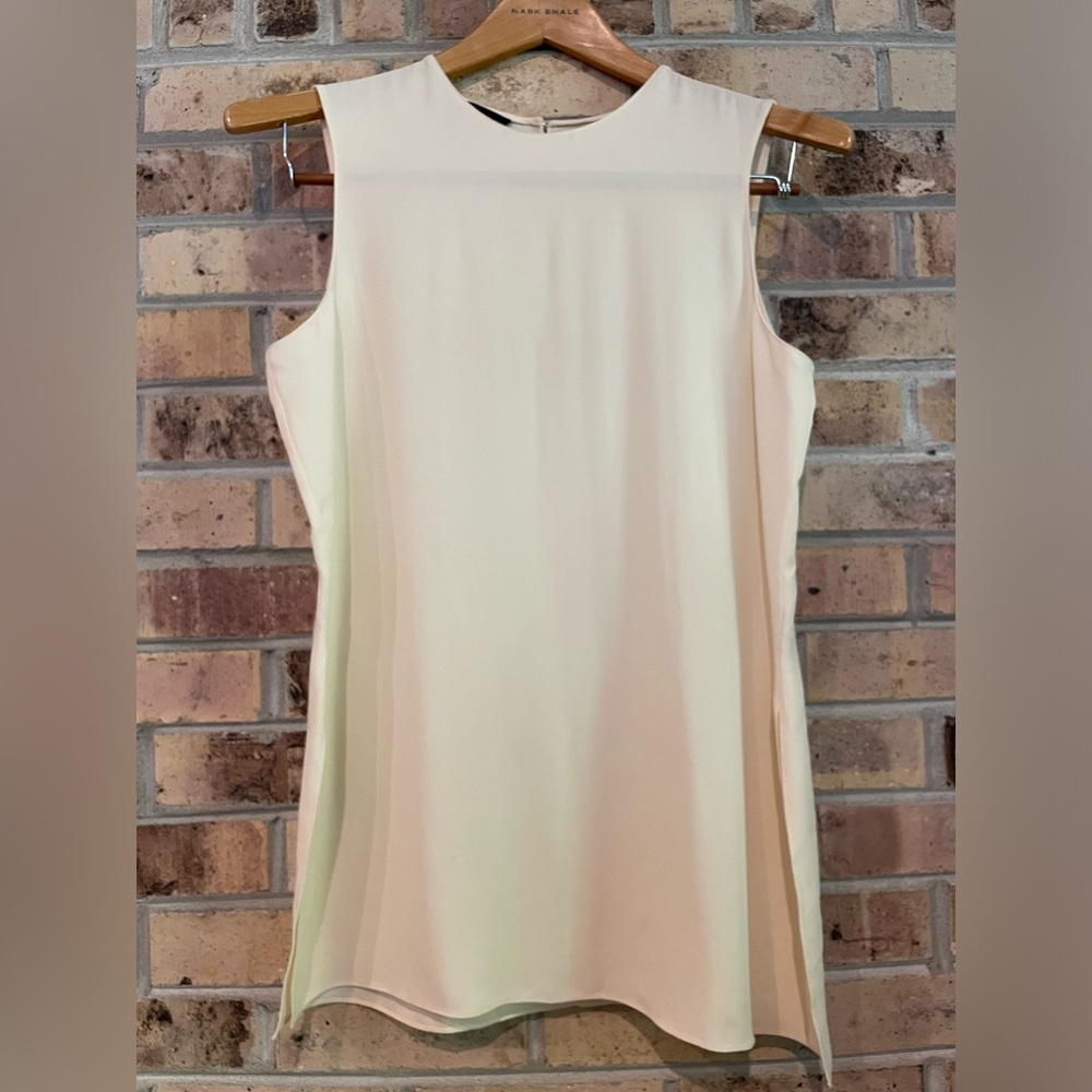 Ann Klein II cream tunic, size 8